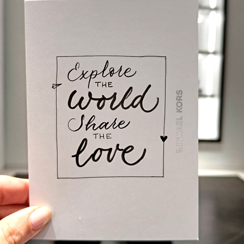 Lámina con caligrafía moderna